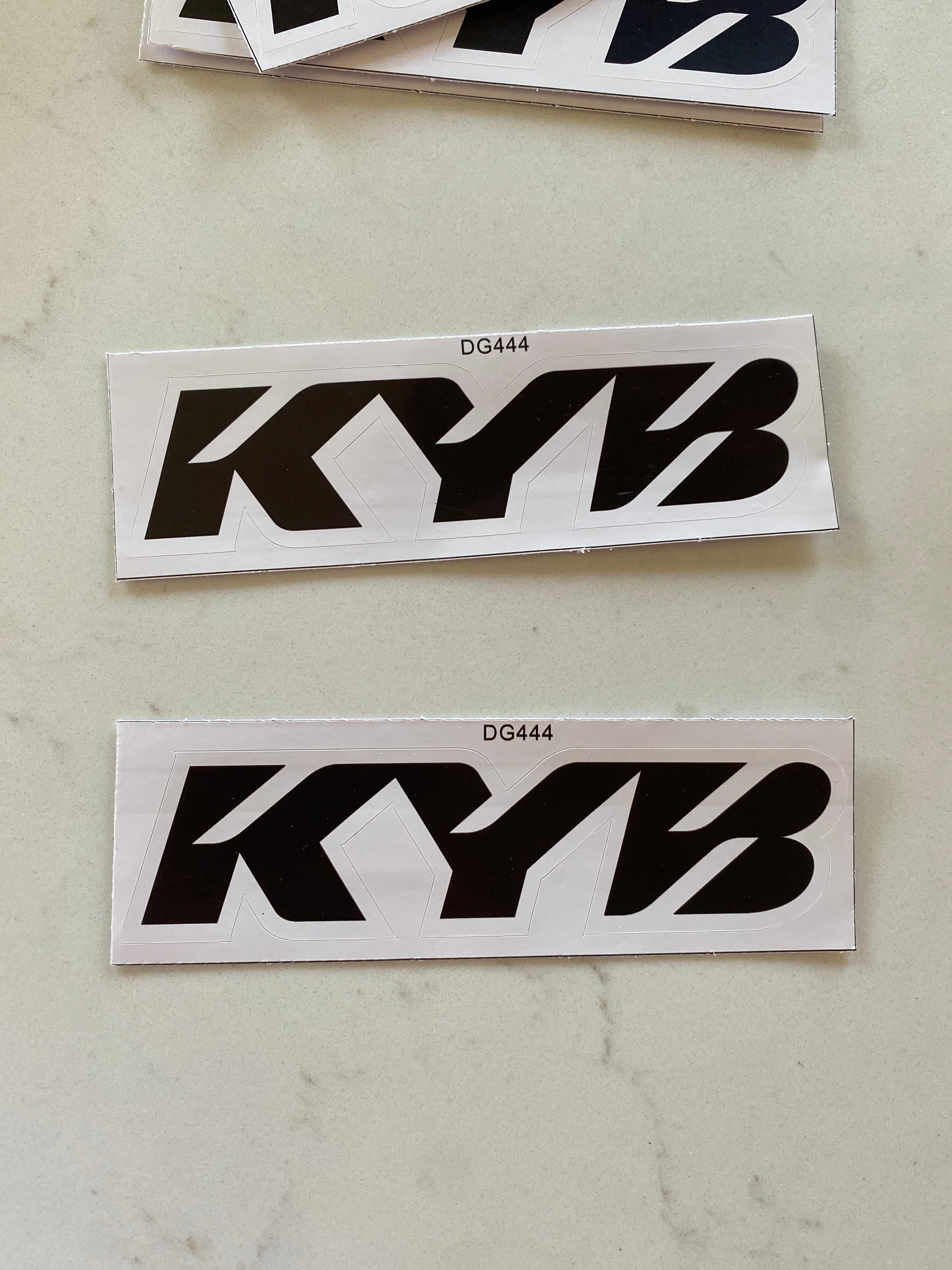 KYB fork sticker (2 pack)